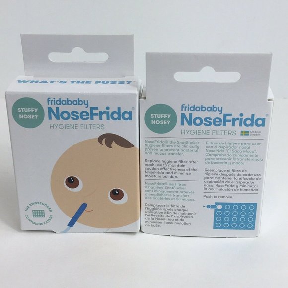 FridaBaby NoseFrida Hygiene Filters Nose Frida Baby Snot Sucker Filter Lot Of 2 - Picture 2 of 12